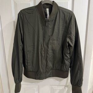 lululemon athletica Olive Green Bomber Jacket